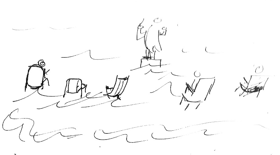 Image chef d’orchestre, vagues, bruit multimodal