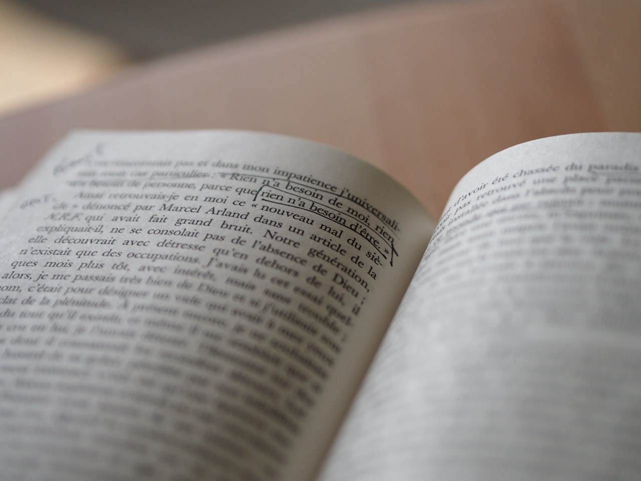 Photo du livre papier avec annotations